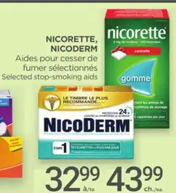 Proxim NICORETTE, NICODERM Selected stop-smoking aids offer