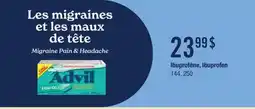 Jean Coutu Migraine Pain & Headache Ibuprofen, 144, 250 offer
