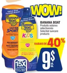 Jean Coutu BANANA BOAT Selected suncare products offer
