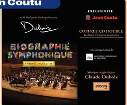 Jean Coutu COFFRET CD DOUBLE offer
