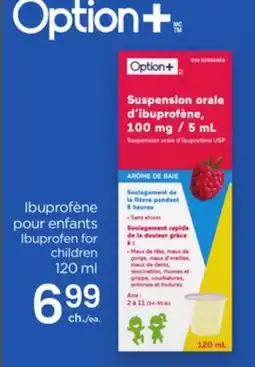 Proxim Option+ Ibuprofen for children offer