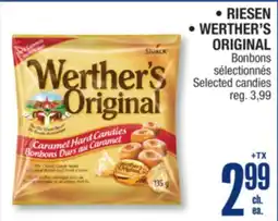 Jean Coutu RIESEN • WERTHER'S ORIGINAL Selected candies offer