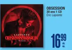 Jean Coutu OBSESSION 30 ans 1 CD offer