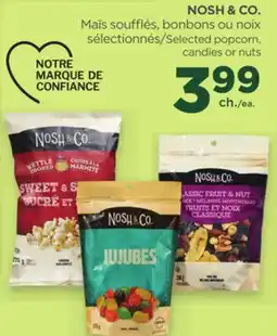 Proxim NOSH & CO. Selected popcorn. candies or nuts offer