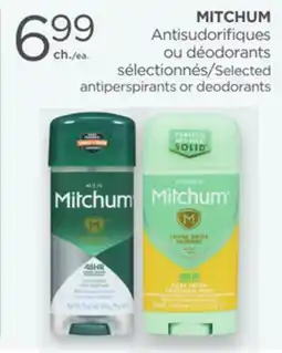 Proxim MITCHUM Selected antiperspirants or deodorants offer