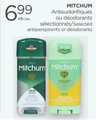 Proxim MITCHUM Selected antiperspirants or deodorants offer