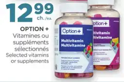 Proxim OPTION+ Selected vitamins or supplements offer
