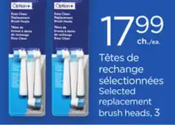 Proxim Option+ Selected replacement brush heads offer