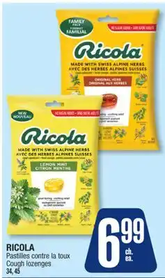Jean Coutu RICOLA Cough lozenges offer