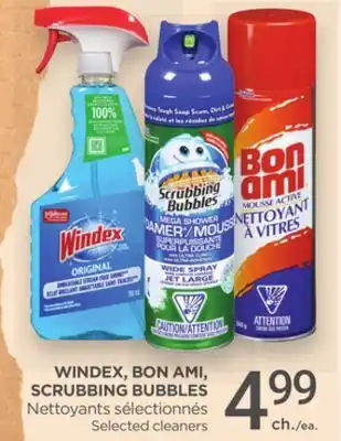 Proxim WINDEX, BON AMI, SCRUBBING BUBBLES Selected cleaners offer