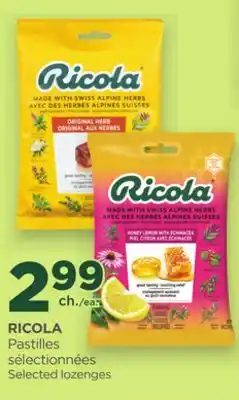 Proxim RICOLA Selected lozenges offer