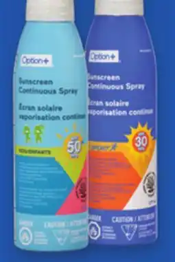 Proxim Option+ Selected suncare products offer