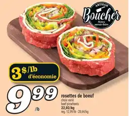 Marché Richelieu rosettes de boeuf | beef pinwheels offer