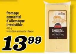 Marché Richelieu fromage emmental d'Allemagne Irrésistible | Irrésistible emmental cheese offer