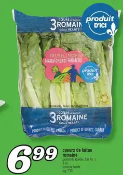 Marché Richelieu coeurs de laitue romaine | romaine hearts offer