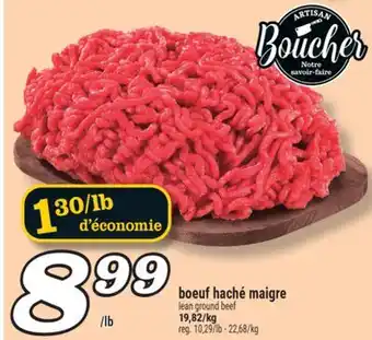 Marché Richelieu boeuf haché maigre | lean ground beef offer