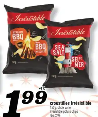 Marché Richelieu croustilles Irrésistible | Irrésistible potato chips offer