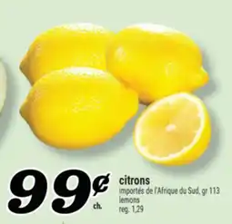 Marché Richelieu citrons | lemons offer
