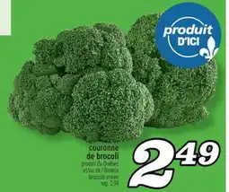 Marché Richelieu couronne de brocoli offer