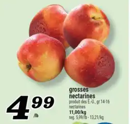 Marché Richelieu grosses nectarines | nectarines offer