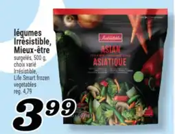 Marché Richelieu légumes Irrésistible, Mieux‑être | Irrésistible, Life Smart frozen vegetables offer