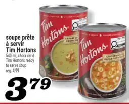 Marché Richelieu soupe prête à servir TimHortons | Tim Hortons ready to serve soup offer