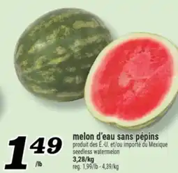 Marché Richelieu melon d'eau sans pépins | seedless watermelon offer