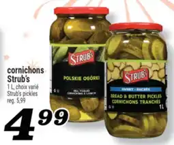 Marché Richelieu CORNICHONS STRUB'S | STRUB'S PICKLES offer