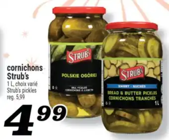 Marché Richelieu CORNICHONS STRUB'S | STRUB'S PICKLES offer