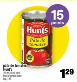 Super C pâte de tomates Hunt's | Hunt's tomato paste offer