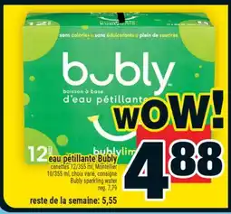Super C eau pétillante Bubly offer