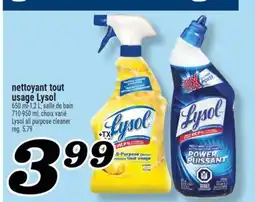 Marché Richelieu GRAND MÉNAGE NETTOYANT TOUT USAGE LYSOL | LYSOL ALL PURPOSE CLEANER offer