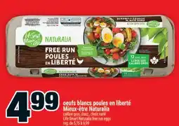 Super C œufs blancs poules en liberté Mieux-être Naturalia | Life Smart Naturalia free run eggs offer