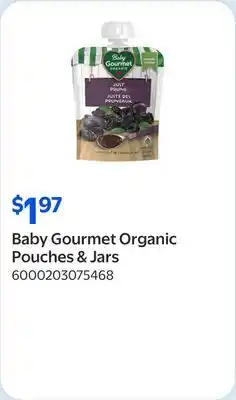 Walmart Baby Gourmet Organic Pouches & Jars offer