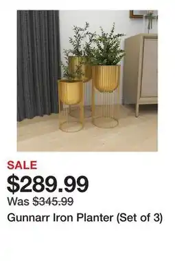Wayfair Gunnarr Iron Planter (Set of 3) offer