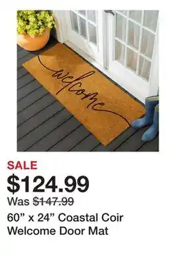 Wayfair 60 x 24 Coastal Coir Welcome Door Mat offer