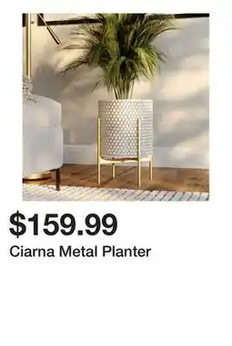 Wayfair Ciarna Metal Planter offer