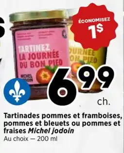 Val-Mont Tartinades pommes et framboises, pommes et bleuets ou pommes et fraises Michel jodoin offer
