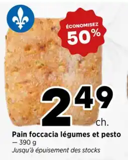 Val-Mont Pain foccacia légumes et pesto offer