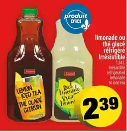 Super C Limonade ou Thé Glacé Réfrigéré Irrésistible offer