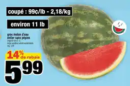 Super C Gros melon d'eau entier sans pépins offer