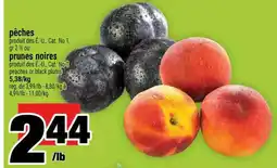 Super C pêches ou prunes noires offer