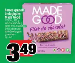 Super C MADE GOOD ORGANIC GRANOLA BARS offer