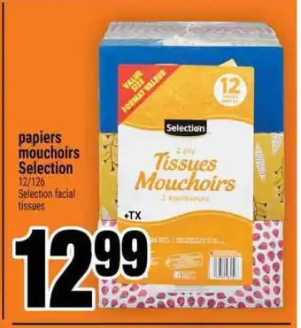 Super C Papiers Mouchoirs Selection offer