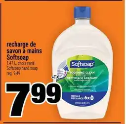 Super C Recharge de savon à mains Softsoap offer