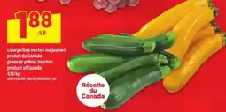 Maxi COURGETTES VERTES OU JAUNES offer
