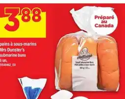 Maxi Mrs. Dunster's submarine buns offer