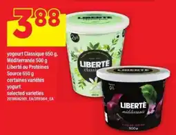 Maxi yogourt Classique 650 g, Méditerranée 500 g offer