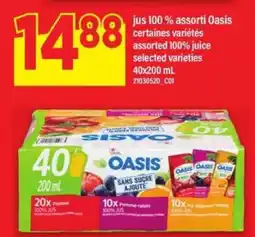 Maxi JUS 100 % ASSORTI OASIS offer