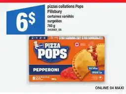 Maxi pizzas collations Pops offer